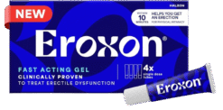 Eroxon Gel product tube on a white background
